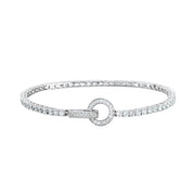 Mabina Bracciale tennis con zirconi e chiusura tonda 533050/M